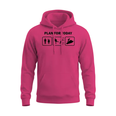 Funny Jetski Unisex Hoodie - Heliconia
