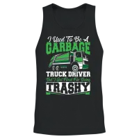 I Used to Be a Garbage Truck Driver Fired For Unisex Tank Top - Black – 2