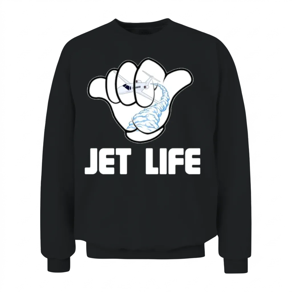 Jet Life. Unisex Sweatshirt - Black