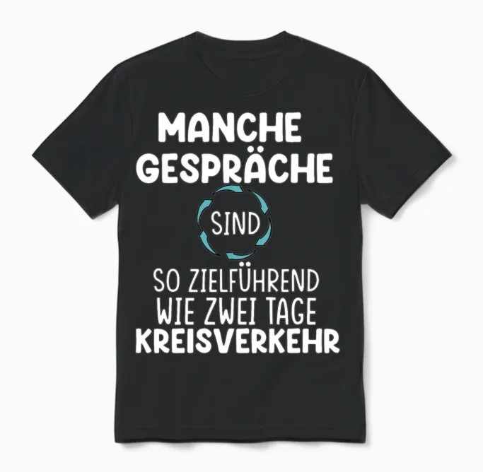 Funny German Quote - Memes & Humor Unisex T-Shirt in Black