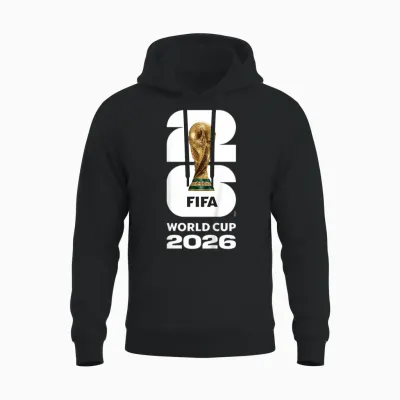 Kids Fifa World Cup26 Fifa Gold Trophy Unisex Hoodie - Black