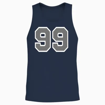 Number 99 Unisex Tank Top - Navy