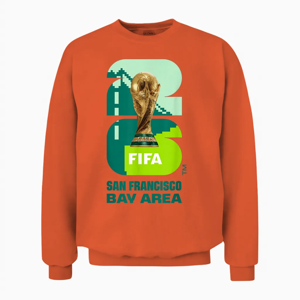 Championnat Du Monde De La Fifa 26 San Francisco Trophy Couleur Unisex Sweatshirt in Orange