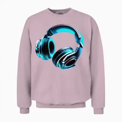 Music Adrenaline Boost Unisex Sweatshirt - Light Pink
