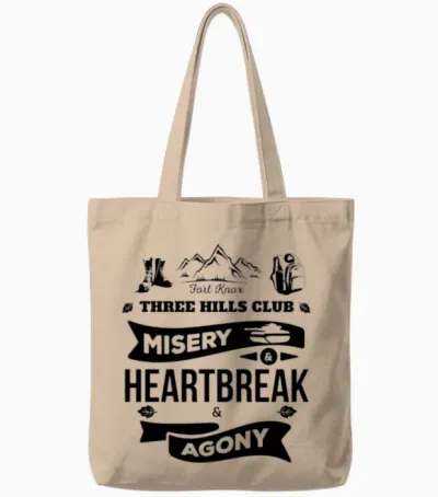 Fort Knox Three Hills Club (dark) Tote Bags - Natural