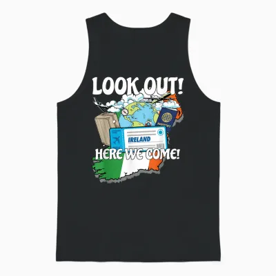 Schauen Sie Sich Irland An, Wir Kommen Passende Familienurlaubsreise Unisex Tank Top - Black