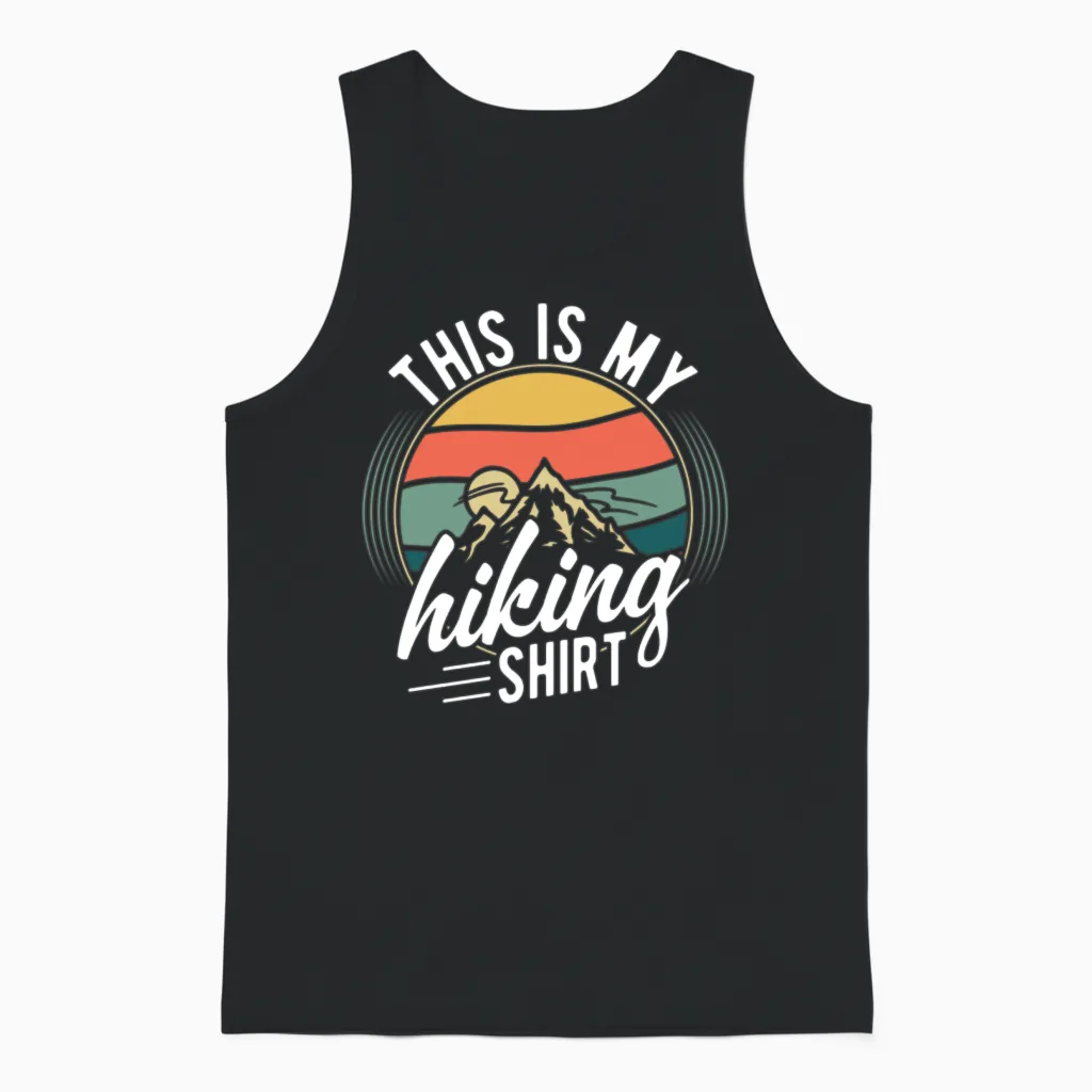 This Is My Hiking - & Outdoors Unisex Tank Top in Black