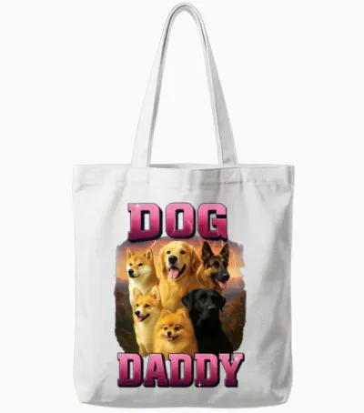 Dog Tote Bags - White