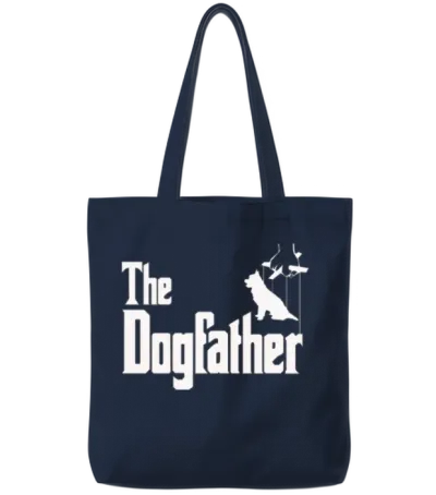 Dog Father Dog Friend Cute Tote Bags - Navy