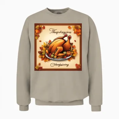 Happy Thanksgiving Unisex Sweatshirt - Sand