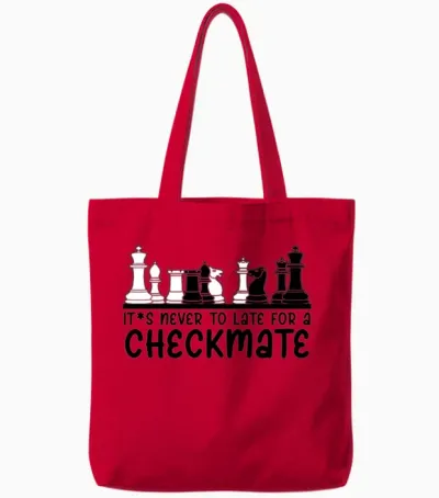 Chess Pieces Chess Set Chess Player Tote Bags - Red