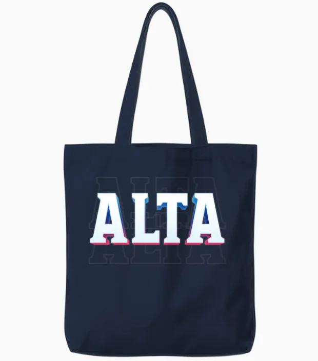 Retro - Alta Tote Bags in Navy