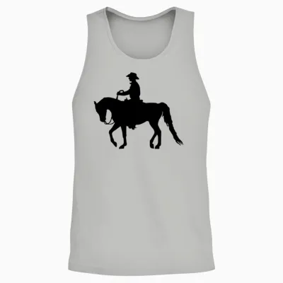 Arabian Horse: Western Unisex Tank Top - Ash
