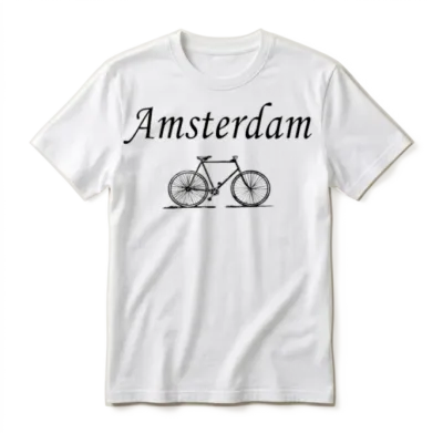 Amsterdam Unisex T-Shirt - White