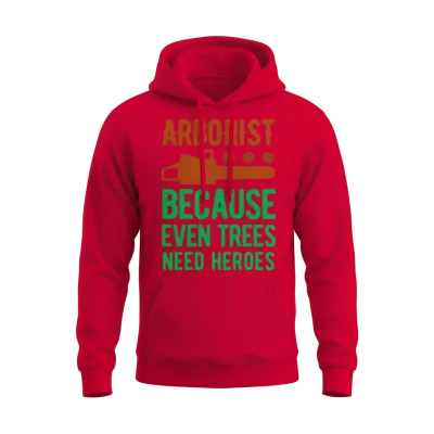 Funny Arborist Unisex Hoodie - Red