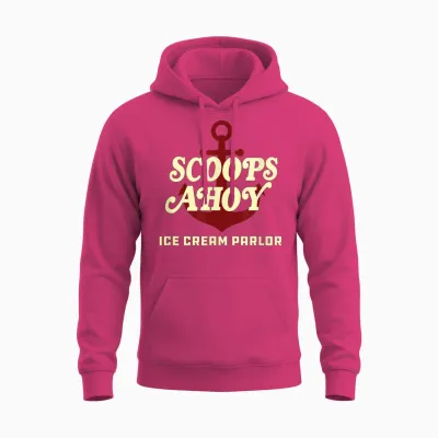 Stranger Things Scoops Ahoy Ice Cream Parlor Logo Unisex Hoodie - Heliconia