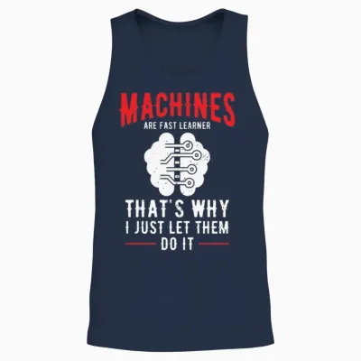 Machine Learning Artificial Intelligence Ai Unisex Tank Top - Navy