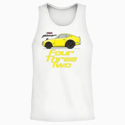 Four Yellow Unisex Tank Top - White