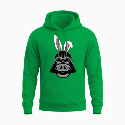 Amazon Essentials Star Wars Darth Vader Spring Easter Bunny Ears Unisex Hoodie - Irish Green