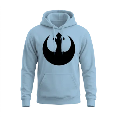 Rebel Unisex Hoodie - Light Blue