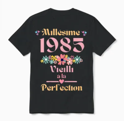 39 Ans Femme 1985 Idée Cadeau Anniversaire Drôle Humour Mama T-Shirt, Black, Female X-Small Unisex T-Shirt - Black
