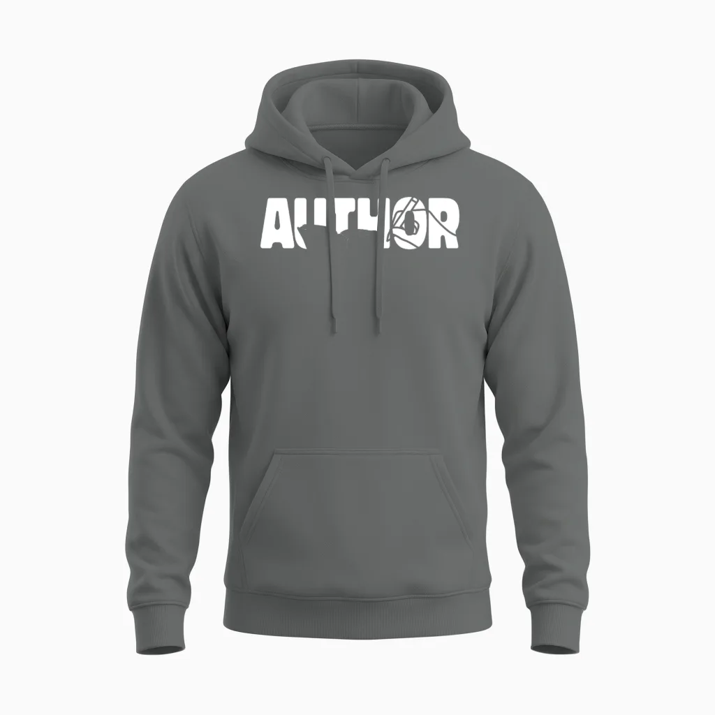 Writing Novel Writer & Published Unisex Hoodie in Graphite Heather