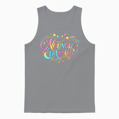 Cadeau Nounou D'amour Original Merci Nourrice Babysitter Unisex Tank Top - Sport Grey