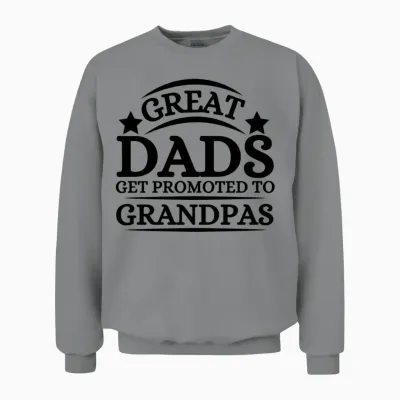 Great Dads Promoted to Grandpas Unisex Sweatshirt - Sport Grey