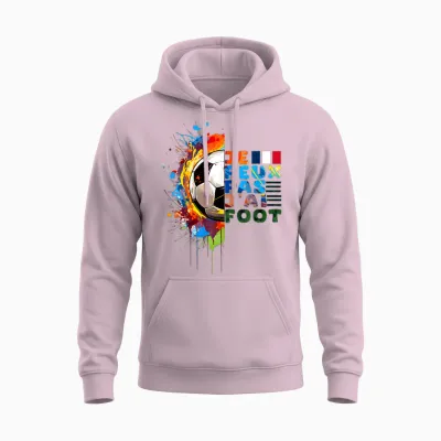 Je Peux Pas J'ai Football France Funny Gift Idea Footballer Unisex Hoodie - Light Pink