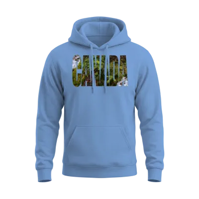 Canada Northern Forest Unisex Hoodie - Carolina Blue