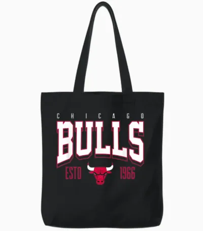 Offizieller Nba-Wettkampf Der Chicago Bulls Getestet Tote Bags - Black