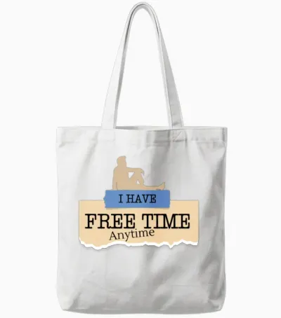 Freetime Tote Bags - White