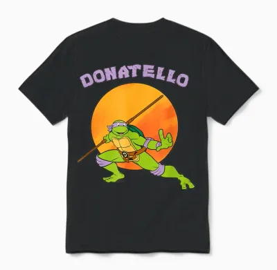 Donatello Standing Ready Unisex T-Shirt - Black