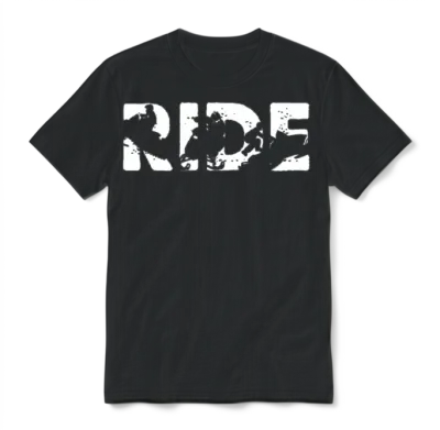 Snowmobile Ride Snowmobiling Silhouette Winter Unisex T-Shirt - Black