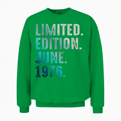 édition Limitée Juin 1976 Retro Vintage 1976 Unisex Sweatshirt - Irish Green
