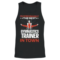 Gymnastics Funny Unisex Tank Top - Black – 2