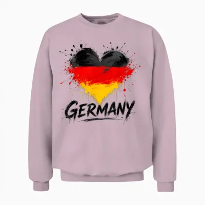 Fan Fussball Trikot Kinder Deutschland Damen Herren Germany Unisex Sweatshirt - Light Pink