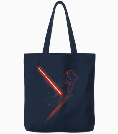 Starwars Darth Vader Lightsaber Tote Bags - Navy