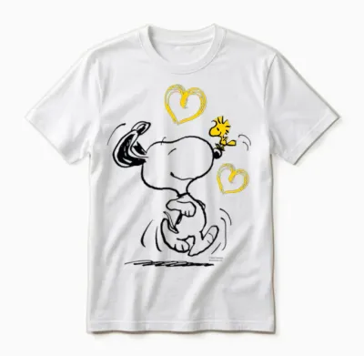 Peanuts - Snoopy Woodstock Ich Laufe Zu Dir Langarmshirt Unisex T-Shirt - White