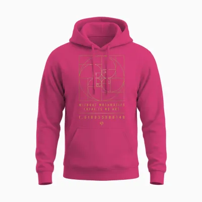 The Fibonacci Ratio the Golden Ratio (fibonacci Phi Numbers) T-Shirt, Black Unisex Hoodie - Heliconia