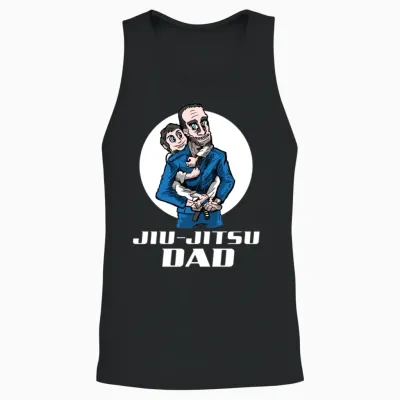 Jiu Jitsu and Bjj Dad Unisex Tank Top - Black