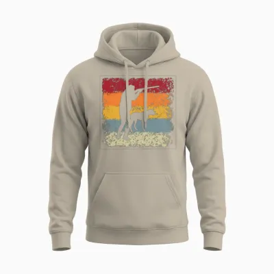 Hunting Retro Unisex Hoodie - Sand
