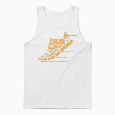 Funny Running Shirt Run Worldwide Cool Gift For Unisex Tank Top - White