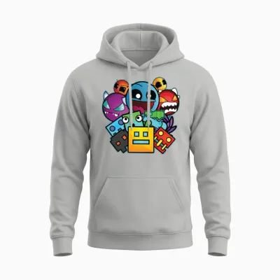 Geometry Dash Unisex Hoodie - Ash