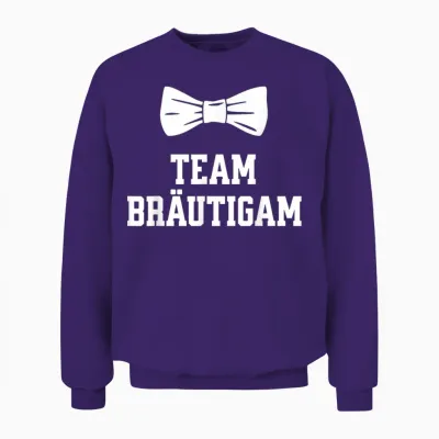 Team Bräutigam Jga T Shirt Polterabend Junggesellenabschied Unisex Sweatshirt - Purple