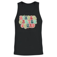 Retro Leopard Kindergarten Teachers Unisex Tank Top - Black – 2