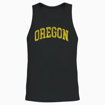 Vintage Oregon Men Oregon Women Retro Green Throwback Unisex Tank Top - Black
