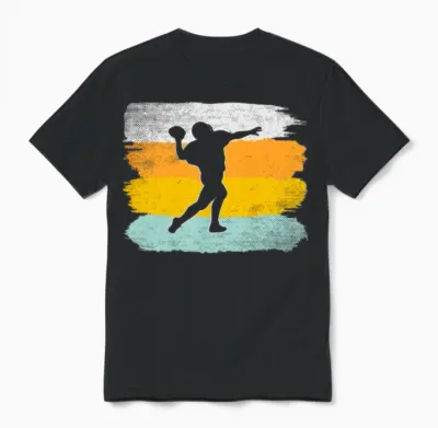 Rugby Retro Unisex T-Shirt - Black