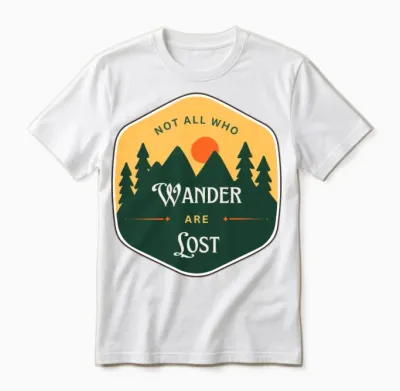 Retro Motivational Travel Adventure Unisex T-Shirt - White