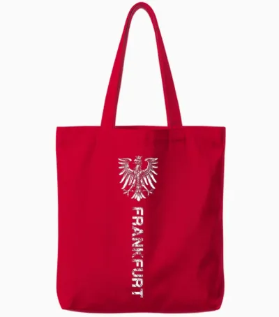 Frankfurt Ultras Frankfurt T-Shirt for Men and Women, Black Tote Bags - Red